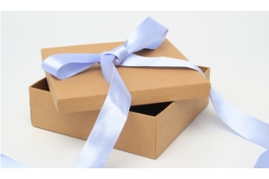 Packaging Trends 2025 - Kraft gift box with ribbon bow