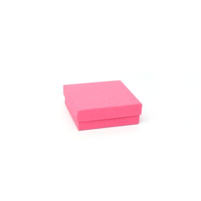 Necklace / Bracelet box. 9x9x3cm. *Fuchsia pink gift box