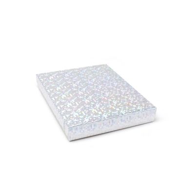 Bulk Clearance. 18x14x2.6cm. Silver holographic gift box.