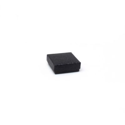 Bulk Clearance.  5x5x2cm. Black glitter gift box.