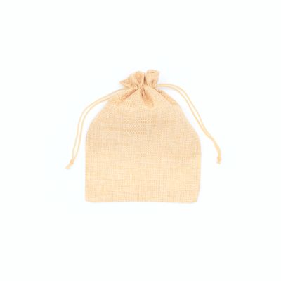 20x14.5cm. Jute effect gift bag.