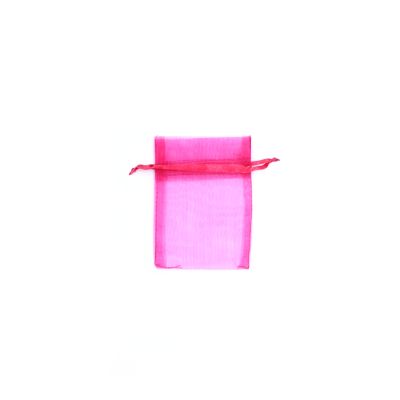 Size: 10x7.5cm Fuchsia pink* organza gift bag