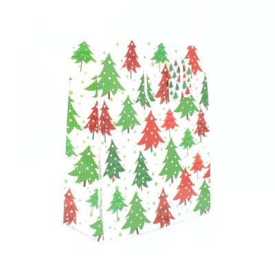 Bulk Clearance. 32x26x12cm. Christmas tree design gift bag with tag