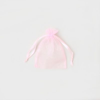 Size: 15x10cm Pink organza gift bag