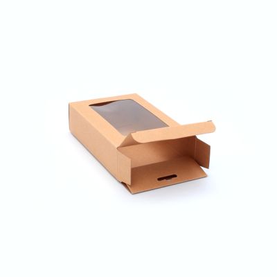 Bulk Clearance. 15x10x4cm. Kraft gift box with window & Euro hole