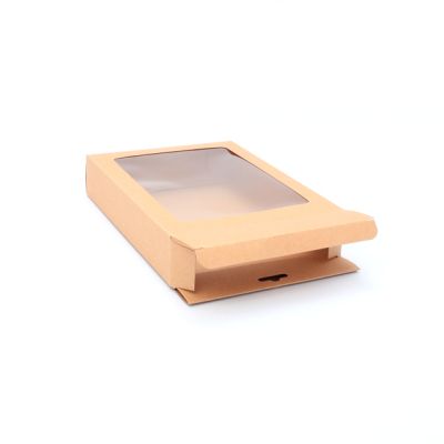 Bulk Clearance. 20x15x4cm. Kraft gift box with window & Euro hole