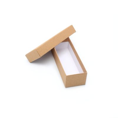 Size: 12x4x3cm Brown kraft paper gift box