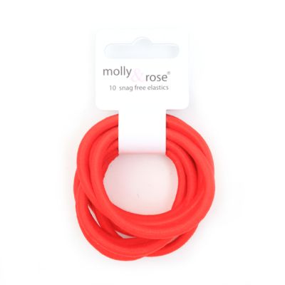 Elastics - Red - Card of 10 - 5mm thick