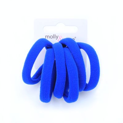 Jersey elastics -  Royal Blue - Card of 6 - 8mm thick