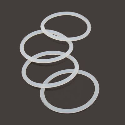 Silicone elastics - Clear - Card of 4 - 3mm thick