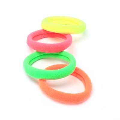 Jersey elastics - Neon mix - Card of 6 - 8mm thick