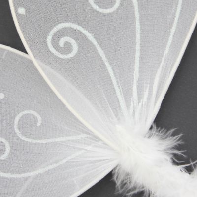 White net fairy wings 34x25cm