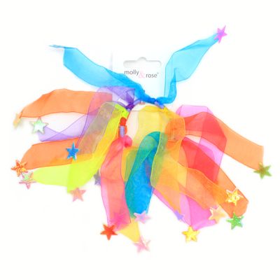 Rainbow chiffon windmill elastic