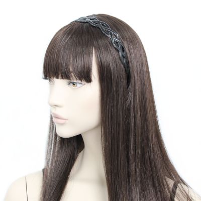 2cm Black weave aliceband