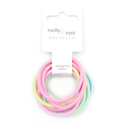 Recycled Elastics - Pastels - Card of 10 - 4mm thick