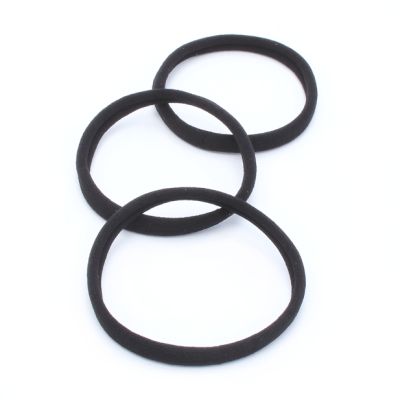 Jersey elastic - Black - Card of 6 - 7mm thick