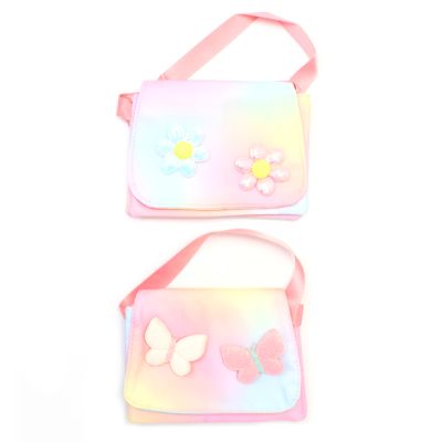 Childrens pastel rainbow shoulder bag 17x11cm