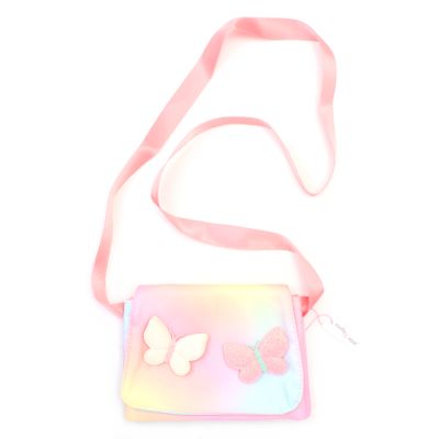 Childrens pastel rainbow shoulder bag 17x11cm