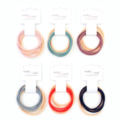 Elastics - Assorted - Card of 6 - 3mm Thick