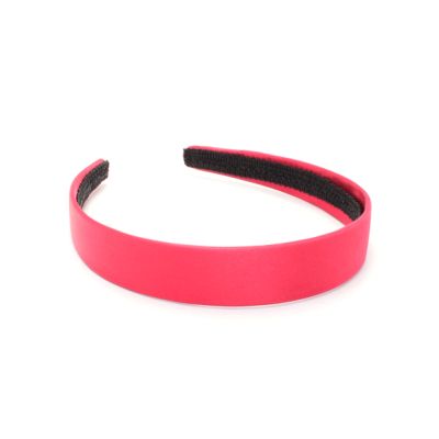 2.5cm wide Burgundy satin aliceband