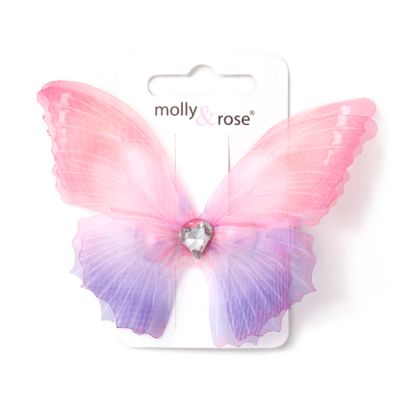 Sheer butterfly hair clip 4.5cm