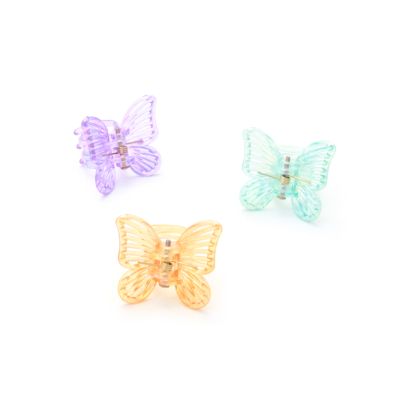 Card of 4 butterfly mini clamps. 2.5cm