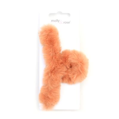 Faux fur covered clamp. 11cm