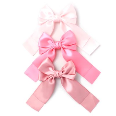 Tonal pink bow beak clip 6cm