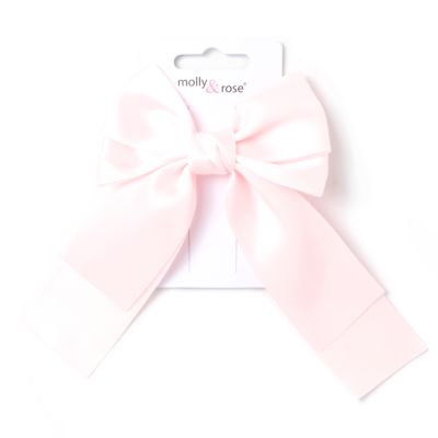 Tonal pink bow beak clip 6cm