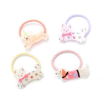 Animal motif elastics - Pastels - Card of 2 - 3mm thick