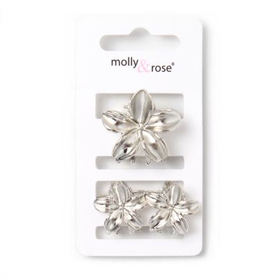 Small metal flower clamp set