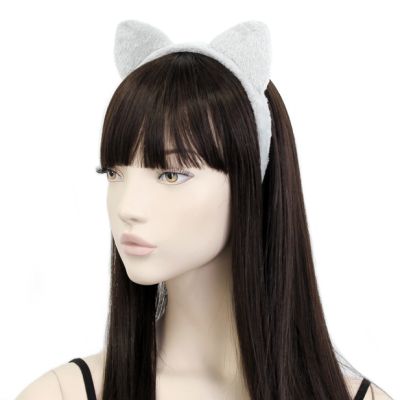 Faux fur cat ears aliceband