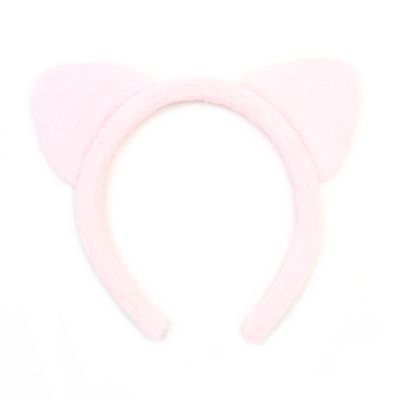 Faux fur cat ears aliceband in Pink