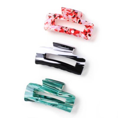 Assorted print rectangle clamp 9.5cm