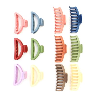 Clip strip of assorted coloured clamps