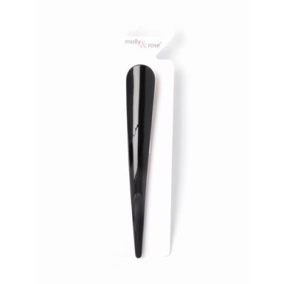 Black plastic covered silv beak clip. 13cm.