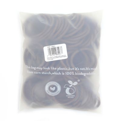 Cotton mix elastic - Brown - Pack of 100 - 4mm thick