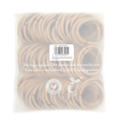 Cotton mix elastic - Blonde- Pack of 100 - 4mm thick