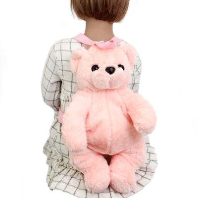 Pink teddy bear back pack