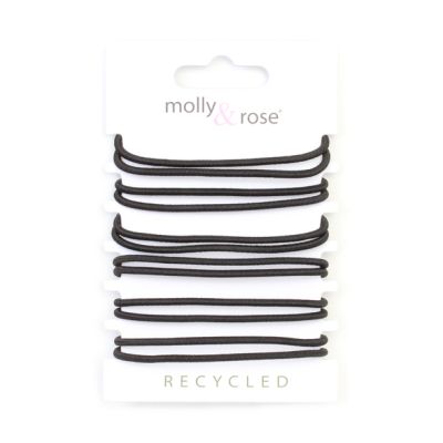 Recycled Elastic - Black - Card of 12 - 2mm thick