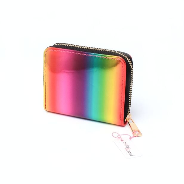 Metallic best sale rainbow purse