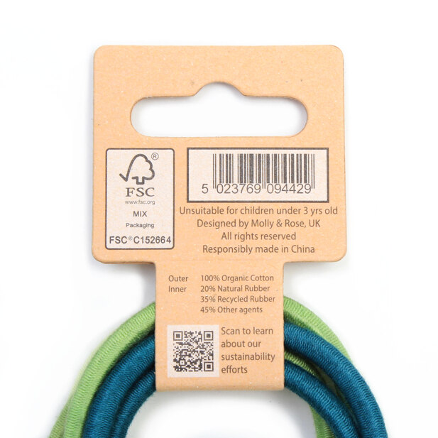 Organic Cotton Hair Elastics