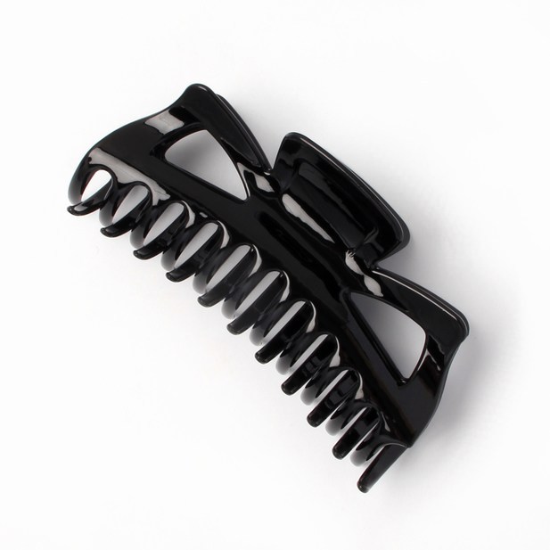 Recycled Plastic Hair Clip - Black